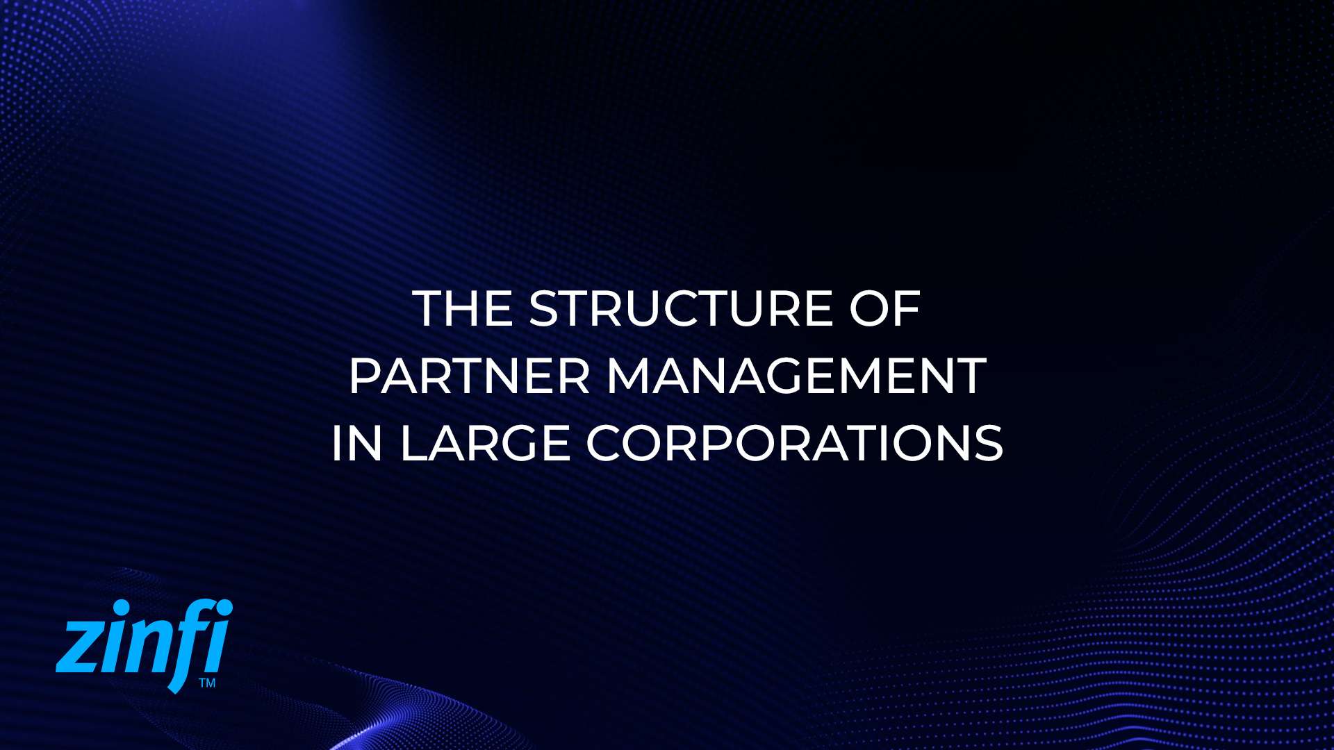 The Structure of Partner Management in Large Corporations